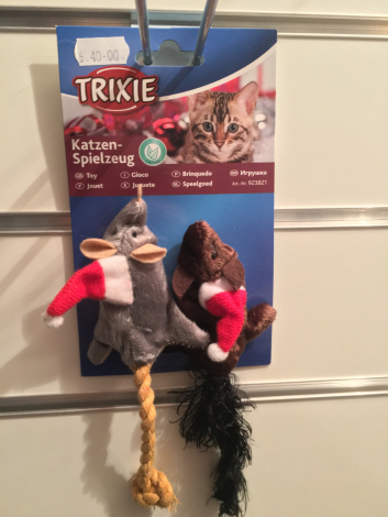 Trixie Kattelegetøjs Jule Mus - Med Catnip - 2stk