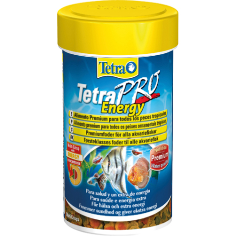 TetraPro Energy Crisps Prydfisk Hovedfoder - Med Nærringsstoffer - Flere Størrelser