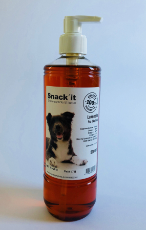 Snack'it Hunde Lakseolie - Med Omega 3, 6 og 9 - Flere Størrelser - Naturlig