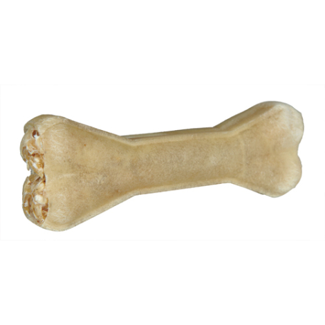 Trixie Hunde Snack Tyggeben af Tørret Råhud - Med Lamme Fyld - 13cm - 70g