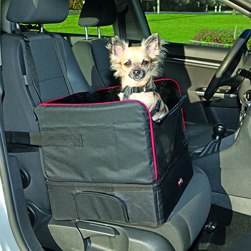 Se Trixie Hundebilsæde Autokurv i Sort - 45x38x37 - Transporttaske - - - - hos Dyreverdenen.dk