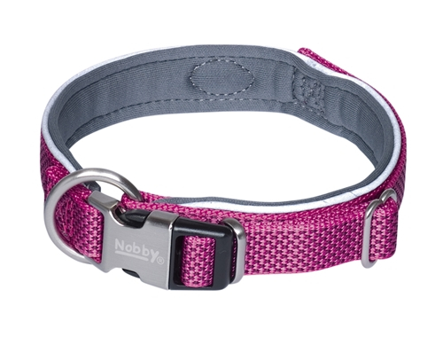 Billede af Nobby Royal Hundehalsbånd - Med Blød Neopren - Pink - Flere Størrelser