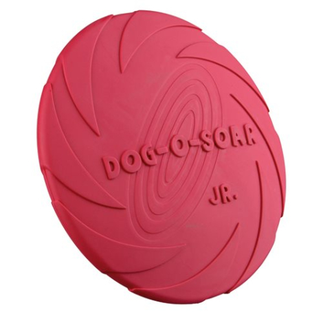 Trixie Hundelegetøjs Doggy Disc Frisbee - i Naturgummi - Ø15cm - Kan Flyde