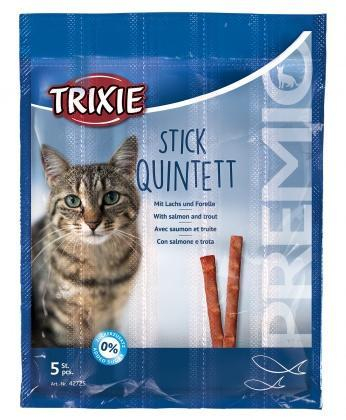 Trixie Premio Katte Snack Godbidder Stænger - Med Laks og Forel - 5x4g - Sukkerfrie