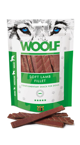 Woolf Hunde Snack Godbidder - Med Blød Lamme Filet - 100g - 90% Kød