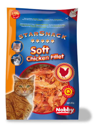 StarSnack Katte Snack Godbidder - Med Blød Kyllinge Filet - 85g - 82,4% Kød - - - -