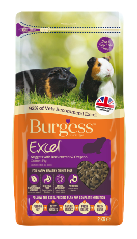 Burgess Excel Marsvinefoder Nuggets - Med Solbær og Oregano - 2kg