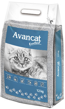 AvanCat Excellent - Klumpende Kattegrus - Med Duft - 12kg