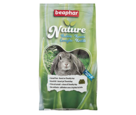 Beaphar Nature Kaninfoder - Med Timothy Hø - 1250g - Kornfrit