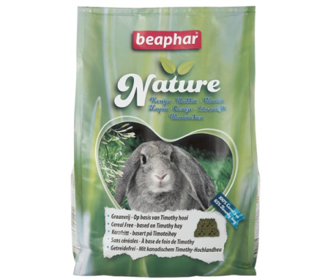 Beaphar Nature Kaninfoder - Med Timothy Hø - 3kg - Kornfrit