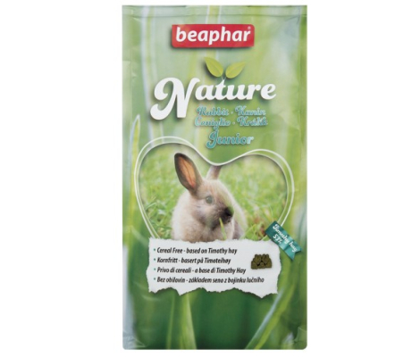 Beaphar Nature Kaninfoder Junior - Med Timothy Hø - 1250g - Kornfrit