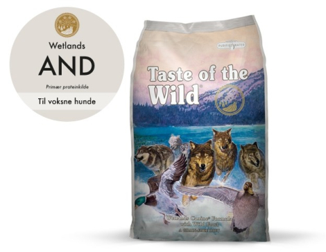 Taste Of The Wild Wetlands Hundefoder - Med And - 2kg - Kornfrit