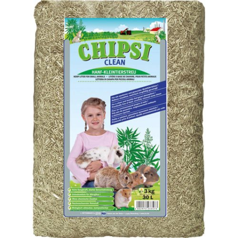 Chipsi Clean Gnaver Hamp Strøelse - 30L - 3kg