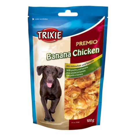 Trixie Premio Hunde Snack Godbidder - Med Banan og Kylling - 100g - Glutenfri