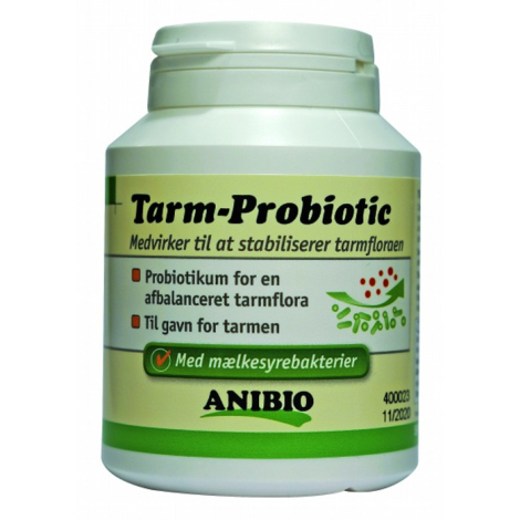 Anibio Tarm Probiotic - Med Mælkesyrebakterier - 120stk - 45g