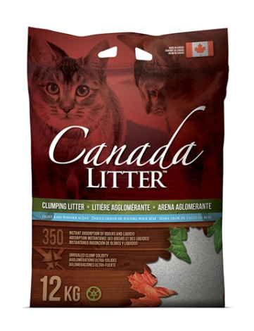 Canada Litter Kattegrus - Med Baby Pudder - 12kg