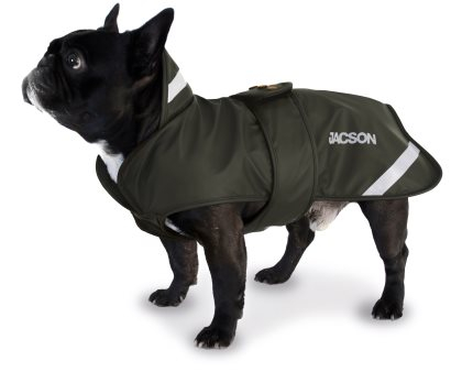 Jacson Pippi Hunderegnjakke - Mørkegrøn - Flere Størrelser