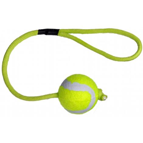 Kw Hundelegetøjs Mini Tennisbold - Med Snor - Ø42mm