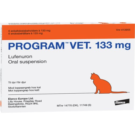 Program Vet Katte Loppemiddel Tablet - Max 4,5kg - 133mg - 6 Tabletter