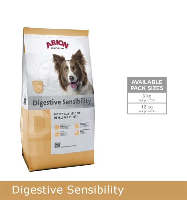 Billede af Arion Digistive Sensibility Hundefoder - Med Hjortekød og Ris - 3kg - Udgår