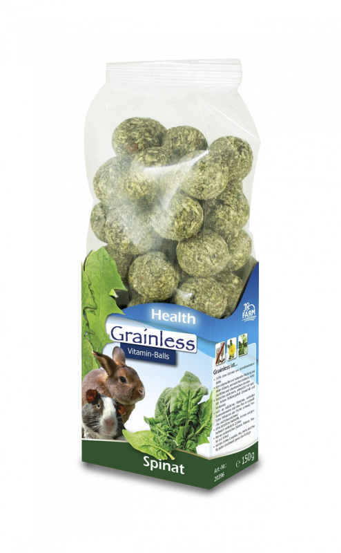 Se JR Farm Grainless Health - Vitaminkugler Spinat - 150g hos Dyreverdenen.dk