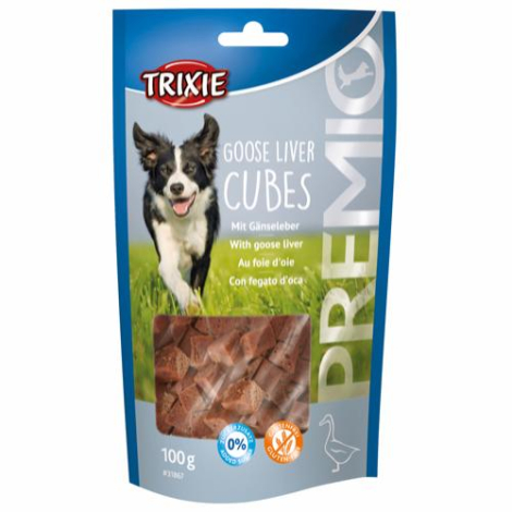 Trixie Premio Hunde Snack Gåselever - 100g - Sukkerfrie og