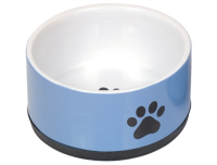Nobby Hundeskål i Keramik - Med Pote Motiv - Flere Størrelser - Blå
