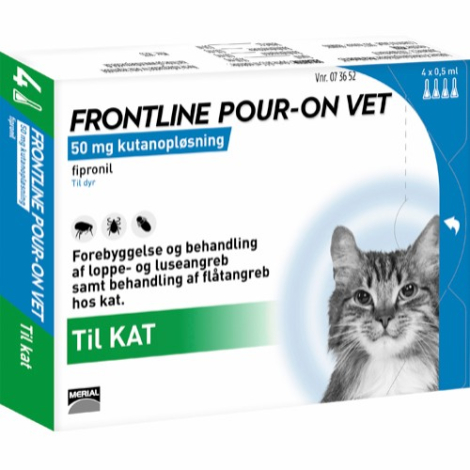 Frontline Pour-On Vet Til Katte - 4x0,5ml