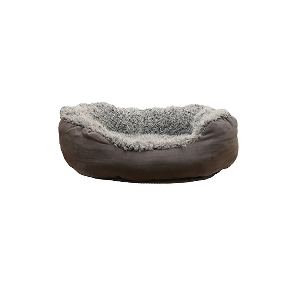 Rosewood Faux Ruskind Oval Hundeseng - 75x40cm