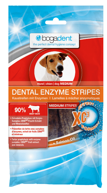Billede af BogaDent Hunde DENTAL Enzym Stips - 100g - Maxi
