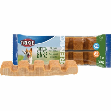 Trixie Premio Hundesnack Kyllinge Bars - 2x30g - Glutenfri og Sukkerfri