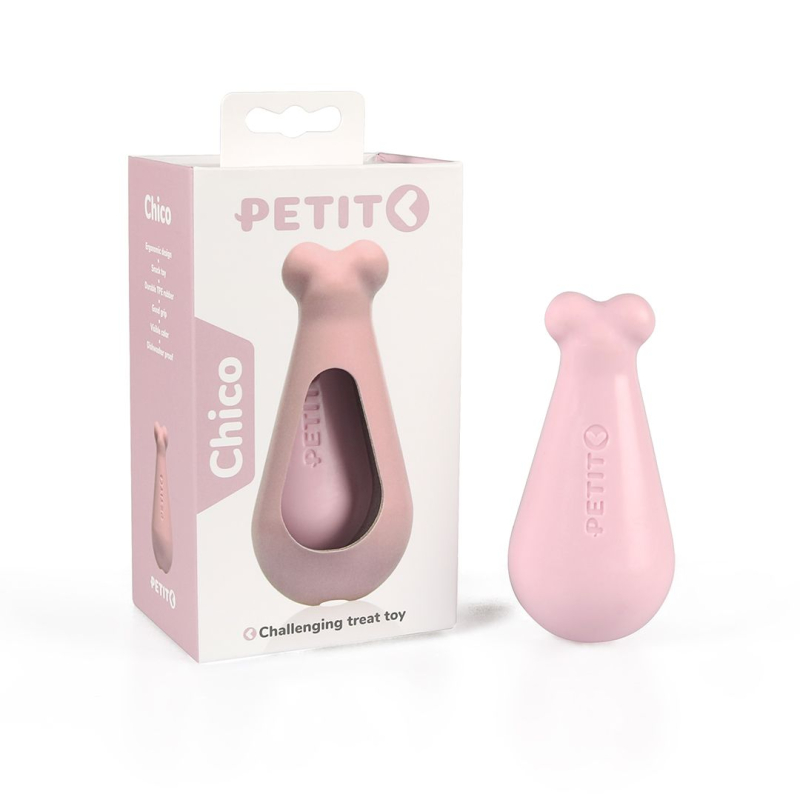 PETIT Hvalpelegetøj CHICO - Pink - 12,5x8x5,5cm