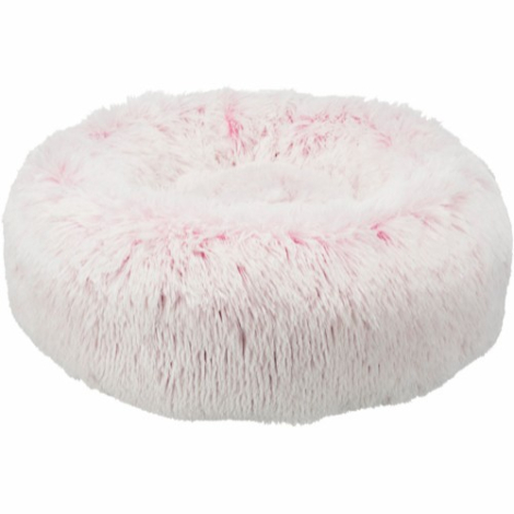 Trixie Harvey Donut Hundeseng - Ø50cm - Hvid & Pink