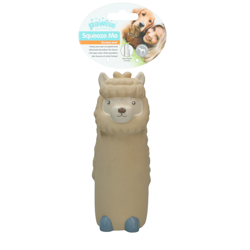 Billede af PaWise Hundelegetøjs Latex Alpaca - Med Flaske - 20cm