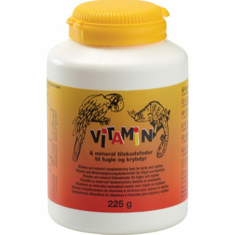 Diafarm Fugle & Krybdyr Vitamin og Mineral Pulver - 225g