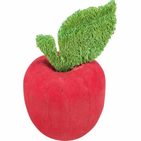 Trixie Æble Gnaverlegetøj i Træ & Luffa - Ø5,5x9cm