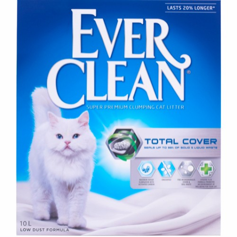 Ever Clean Extra Strong Clumping Total Cover Kattegrus - 10L