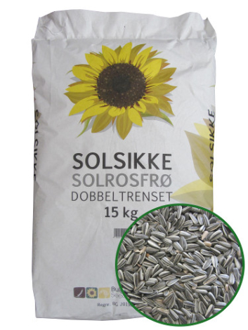 Stribet Solsikke Vildtfuglefoder - 15kg