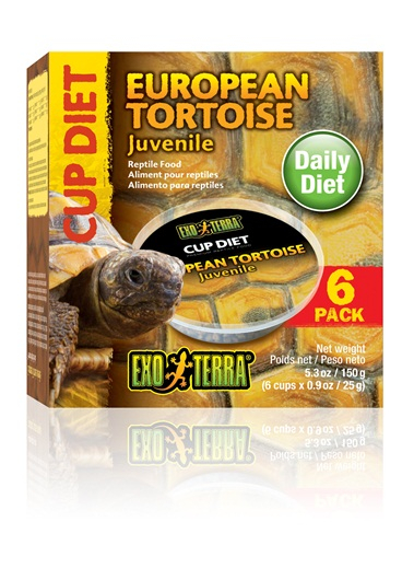 Billede af Exo Terra Landskildpaddefoder - 6x25g - Til Junior Europæiske Skildpadder