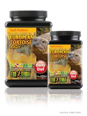 exo terra landskildpaddefoder 270g til voksne europaeiske skildpadder fit