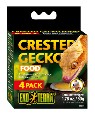 Exo Terra Crested Gecko Foder - 4stk - 50g
