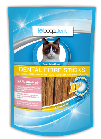 BogaDent Katte DENTAL Fibre Sticks - Med Laks - 50g