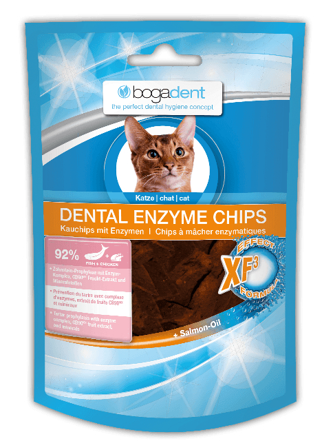 Se BogaDent Katte Dental Enzym Chips - Med Fisk & Kylling hos Dyreverdenen.dk