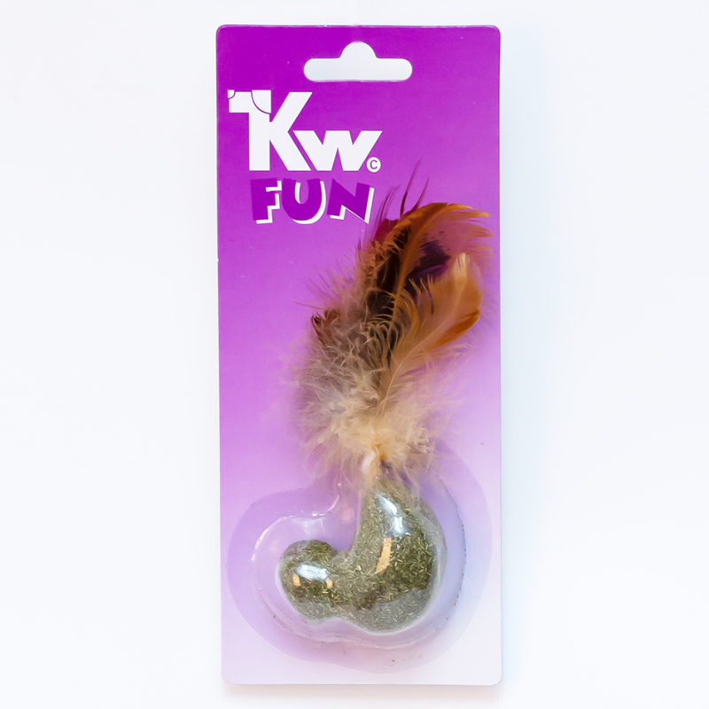 Billede af KW Fun Kattelegetøjs Fugl - Med Fjer & Catnip - 6cm