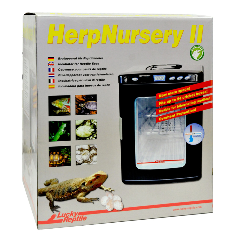 lucky reptile herp nursery ii 10w rugemaskine med digigal termostat 42x34x48cm fit
