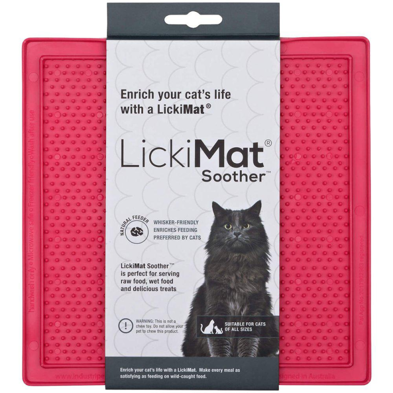 KW LickiMat Soother Kat - 20cm - Pink thumbnail