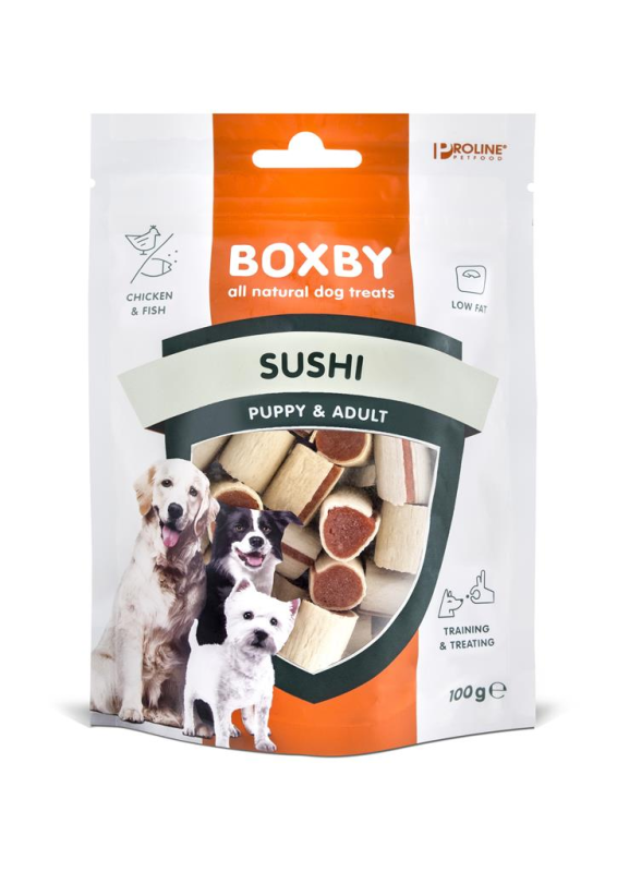 Billede af Boxby Hundesnacks Sushi - 100g - Kornfri