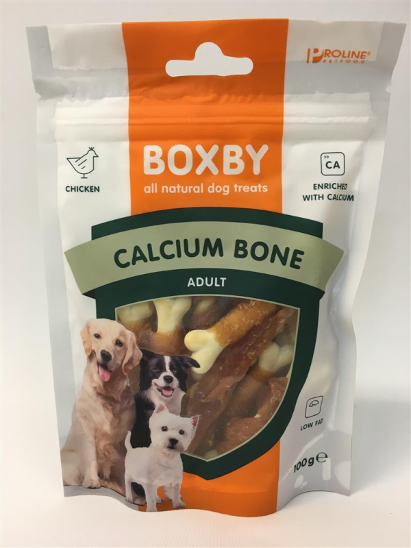 Billede af Boxby Hundesnacks Calcium Ben - 100g - Kornfri