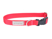 Amiplay Samba Hundehalsbånd - Flere Størrelser - Rød