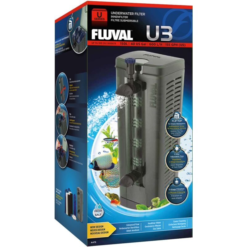 Fluval U3 Indvendigt Akvariefilter - 90-150L